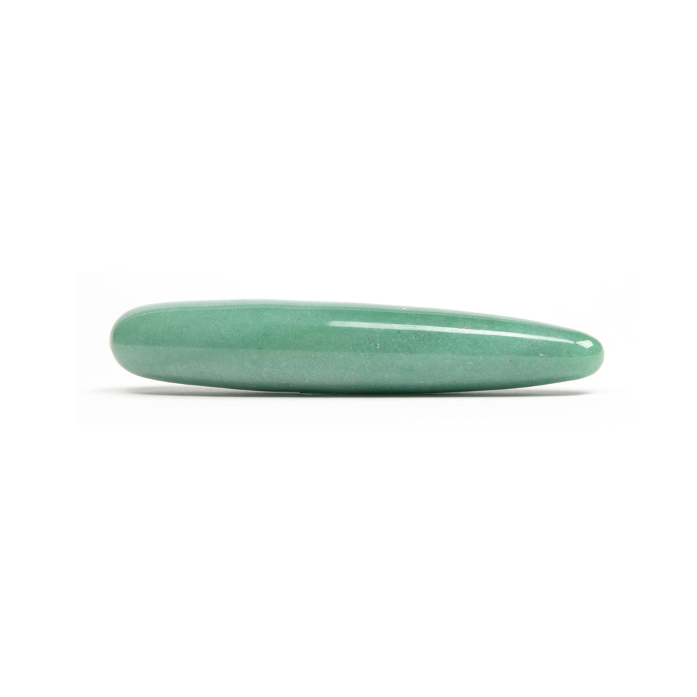 Chakrubs Indian Jade Slim Dildo in a sleek and elegant green jade design, ideal for intimate wellness.