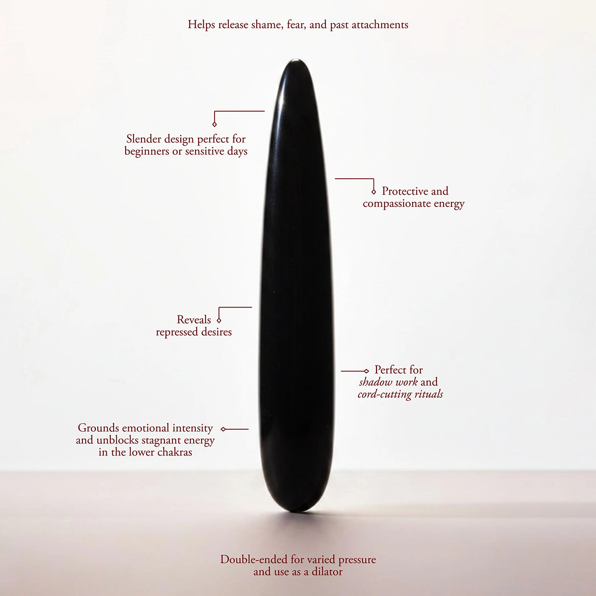 Chakrubs Xaga Slim Non-Phallic Dildo, a slender design for beginners featuring elegant, minimalist aesthetics.