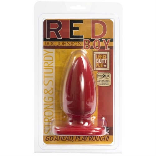 Red Boy Large 5 Inch Butt Plug-0