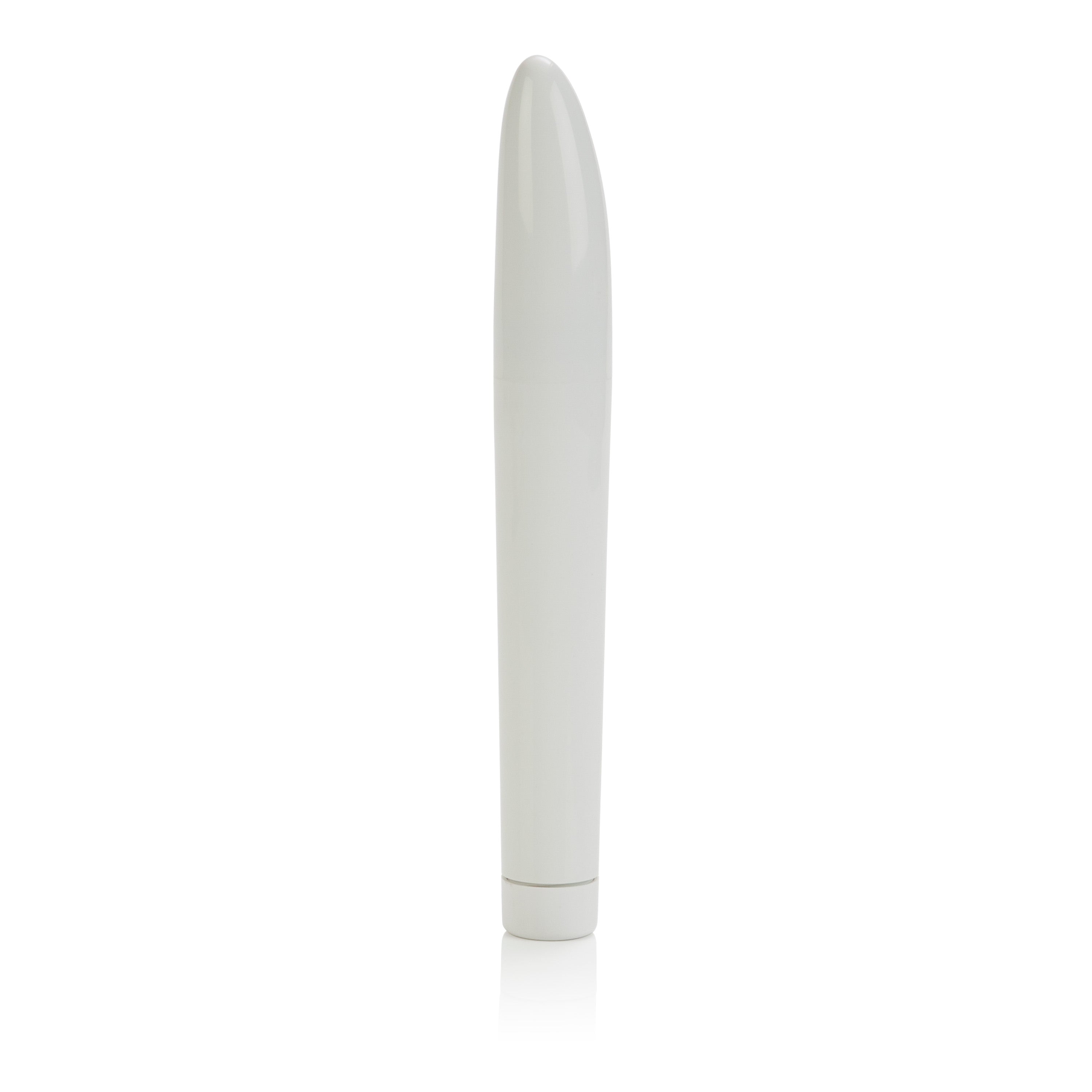 Classic Chic Maxi Mystique Hard Vibrator White in sleek design, perfect for reliable pleasure and timeless enjoyment.