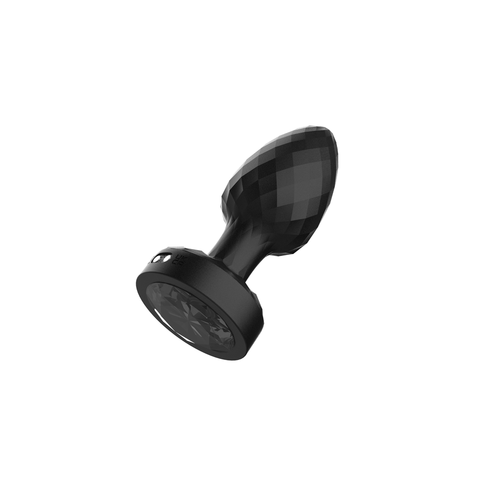 Twila Twirling Light Up Vibrating Plug With Heart Remote - luxurious rotating anal plug with light-up functionality.