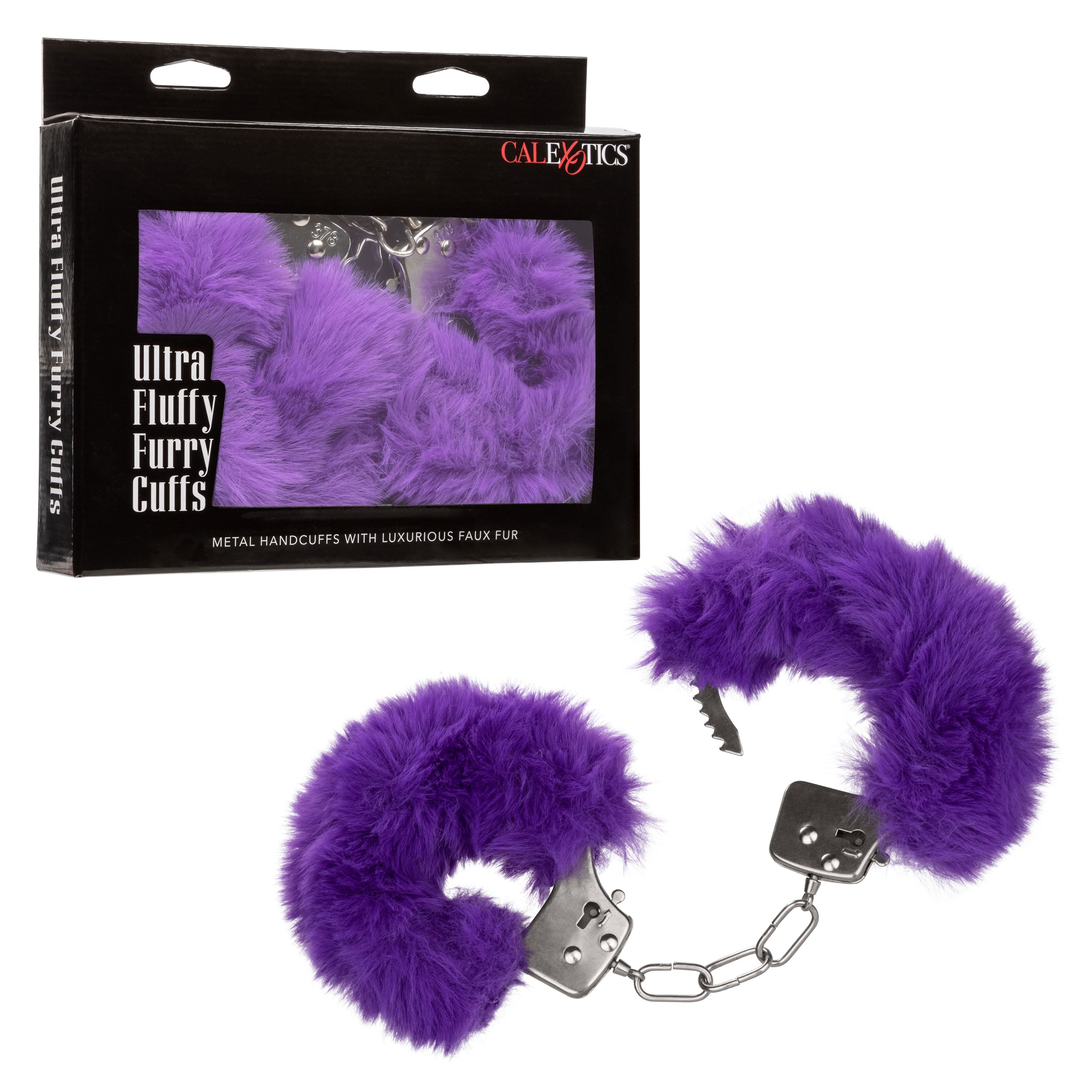 Ultra Fluffy Furry Cuffs - Purple-0