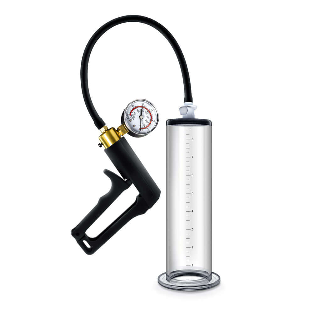 Performance - Vx7 Vacuum Penis Pump With Brass Trigger &amp; Pressure Gauge - Clear-2