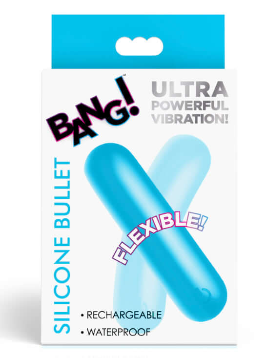 Flexible Silicone Bullet - Blue-2