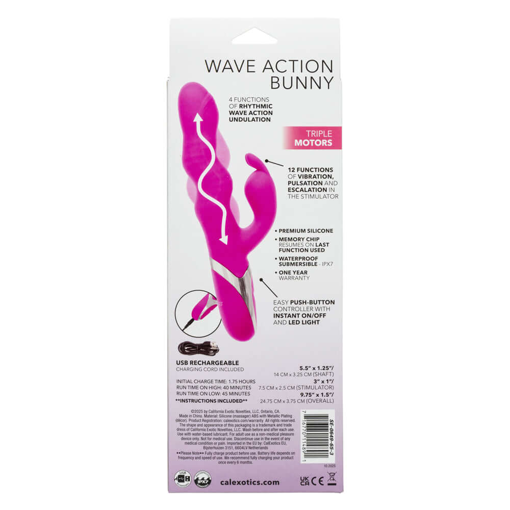 Enchanted Wave Action Bunny - Pink-0