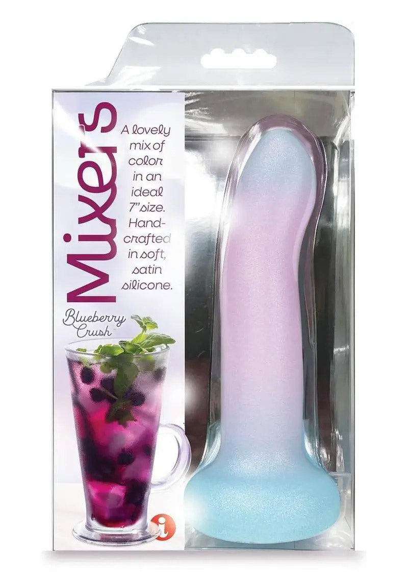 Mixers Blueberry Crush 8" Dildo - Pink Lavender Blue-0