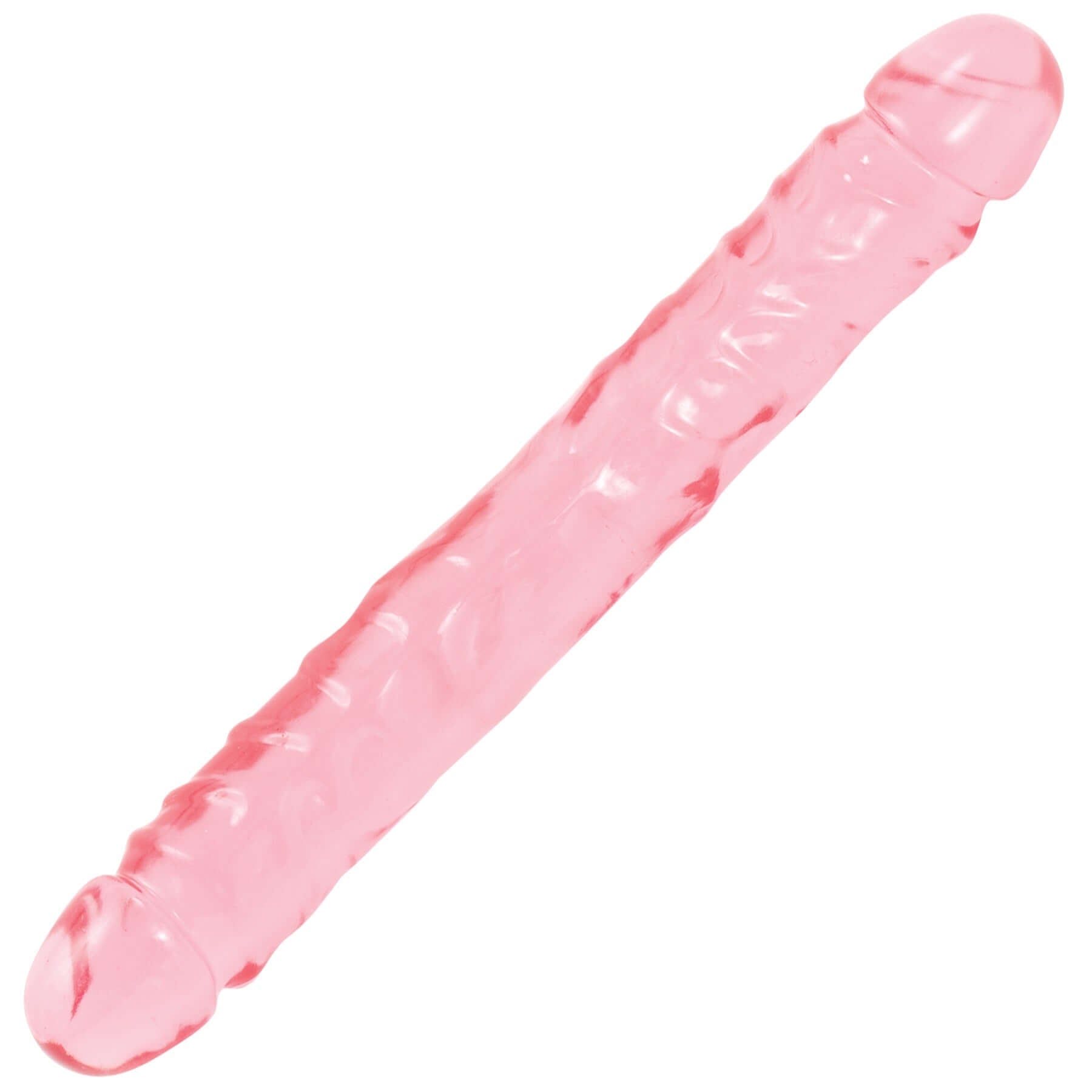 Crystal Jellies Jr. Double Dong 12 Inch - Pink-0