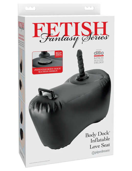 Fetish Fantasy Series Body Dock Inflatable Love Seat - Black-0