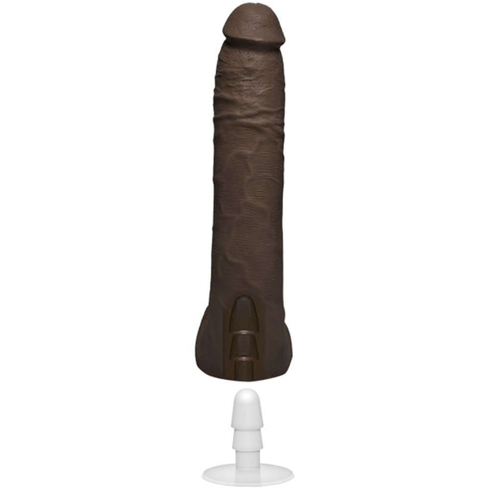 Signature Cocks Jax Slayher 10 Inch Ultraskyn Dildo showing realistic detail and texture.