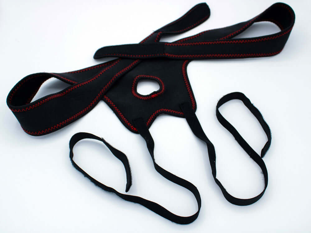 Get Lucky Strap on Harness Black with adjustable straps and comfortable design for diverse body types.