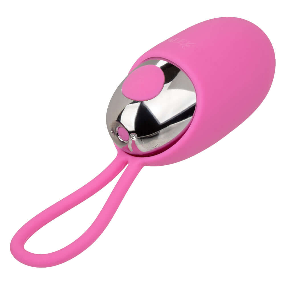 Pink Turbo Buzz Bullet Vibrator with Removable Silicone Sleeve and control button.