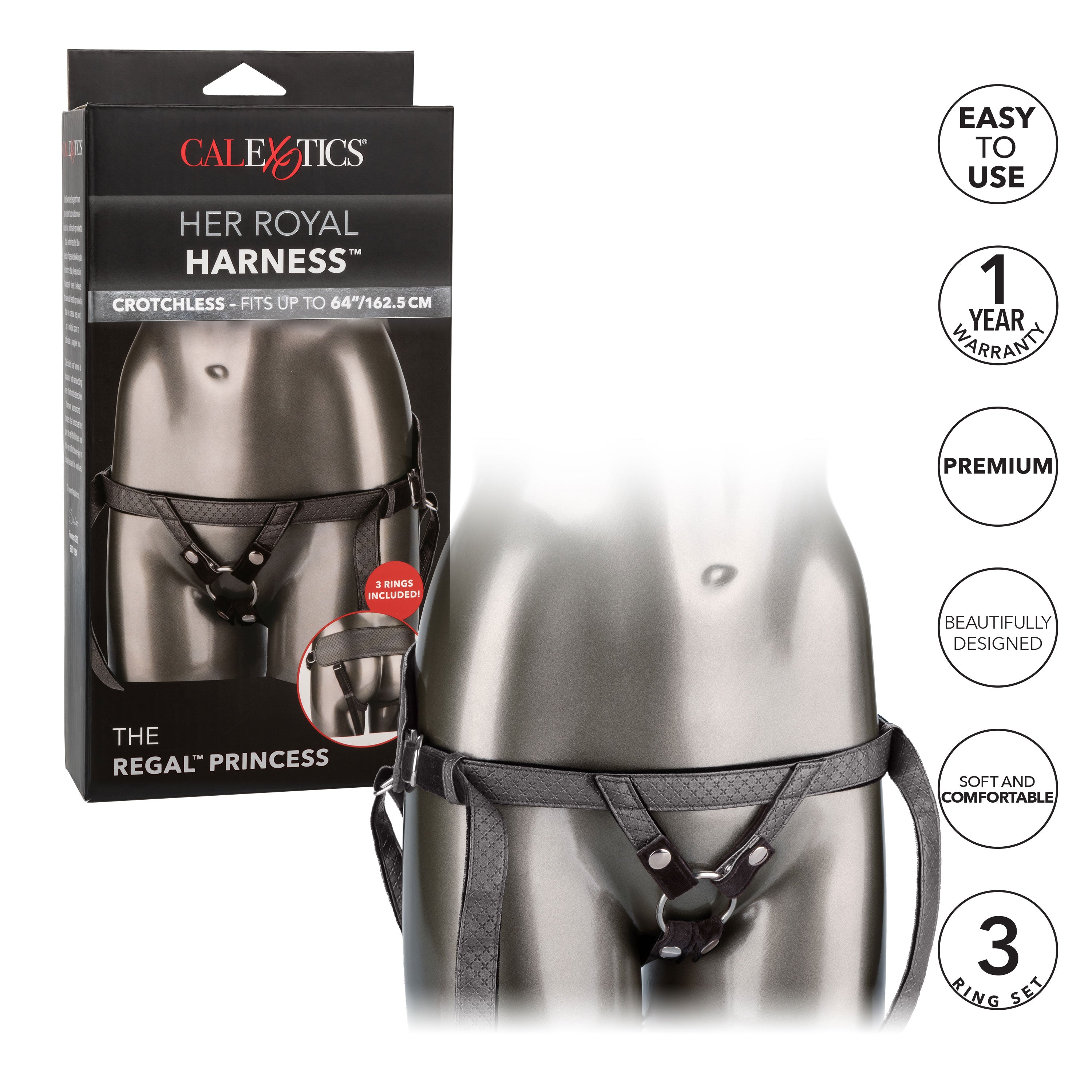 Her Royal Harness the Regal Princess - Pewter-6