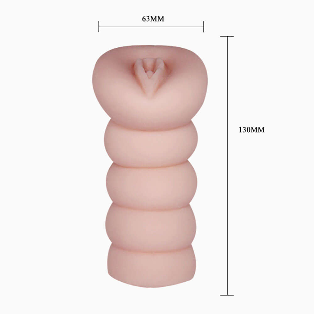 Crazy Bull Realistic Anime Girl 3D Vagina Masturbator showing dimensions and design details.