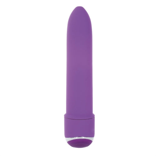 7 Function Classic Chic Mini Vibe Purple - sleek, compact vibrating massager designed for versatile pleasure.