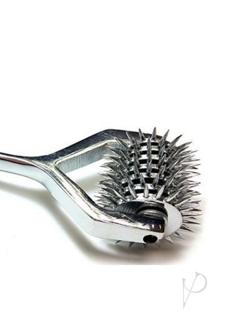 Rouge Seven Stainless Steel Pinwheel Silver with multiple pinwheel heads for sensory stimulation and pleasure play.