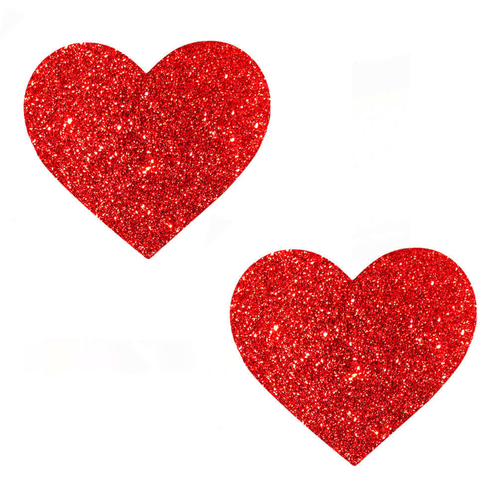 Ravish Me Red Glitter I Heart U Nipztix Pasties-0