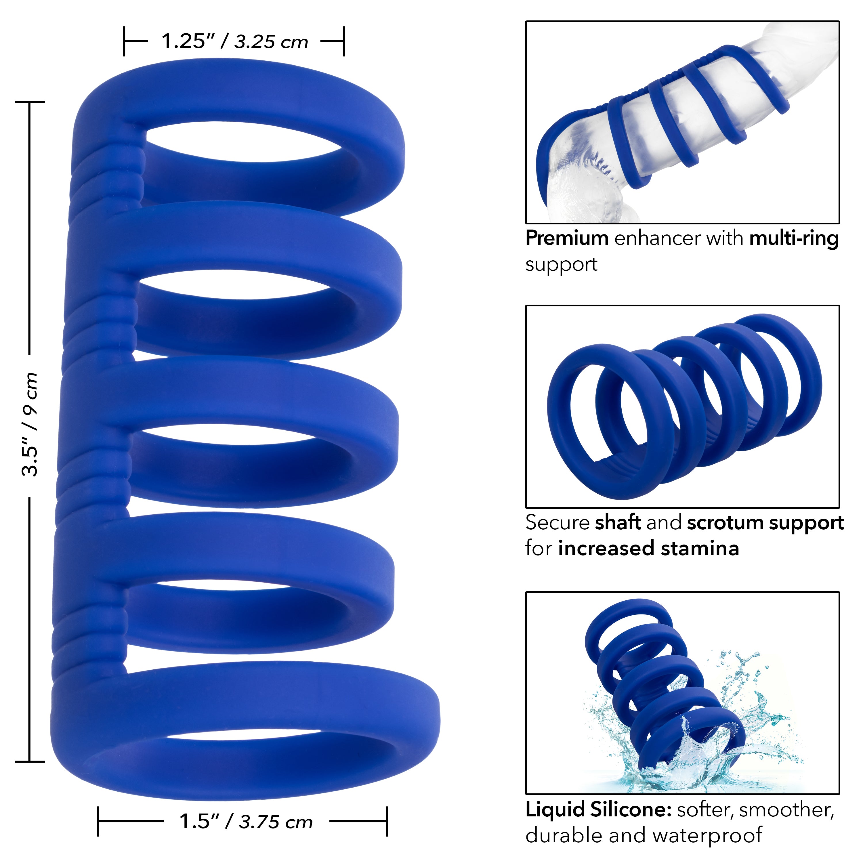 Admiral Xtreme Cock Cage - Blue-4