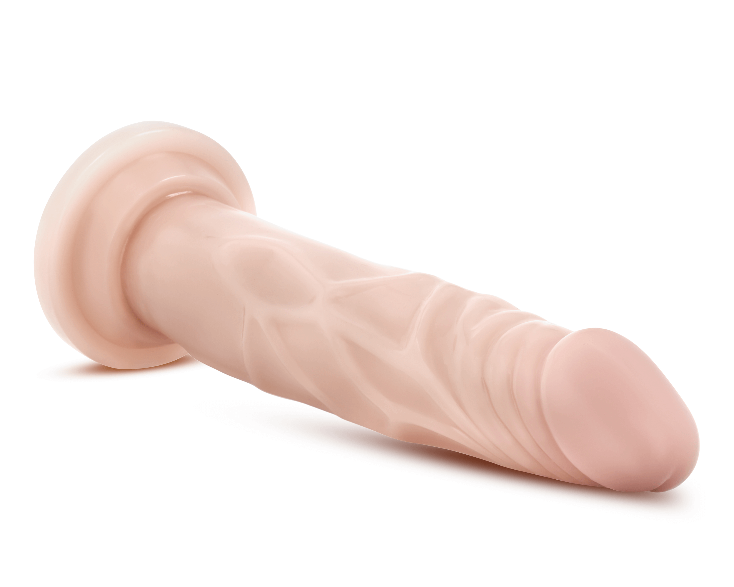 Dr. Skin Silicone - Dr. Carter - 7 Inch Dong With Suction Cup - Vanilla-4