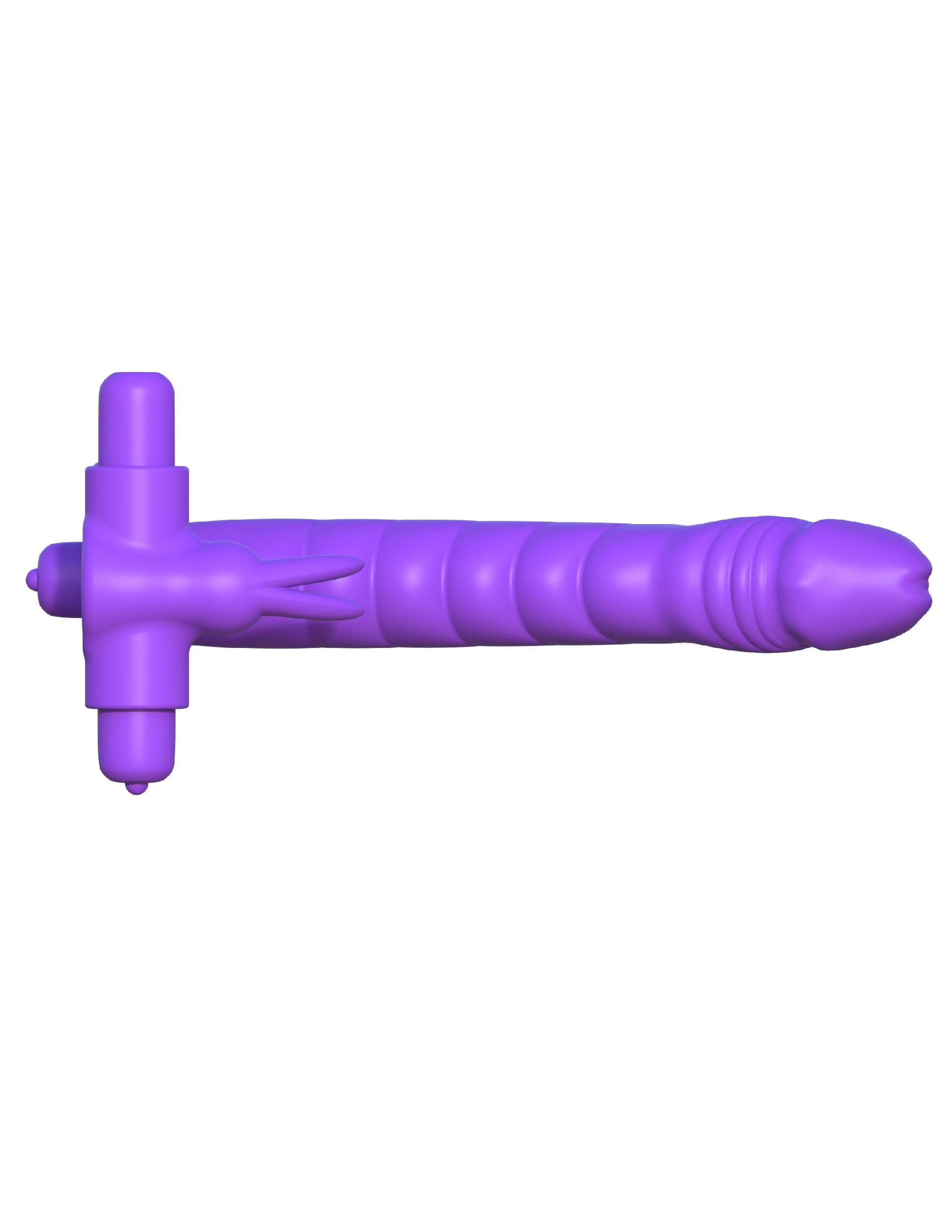 Fantasy C-Ringz Silicone Double Penetrator Rabbit Purple, a versatile couples pleasure toy for enhanced stimulation.