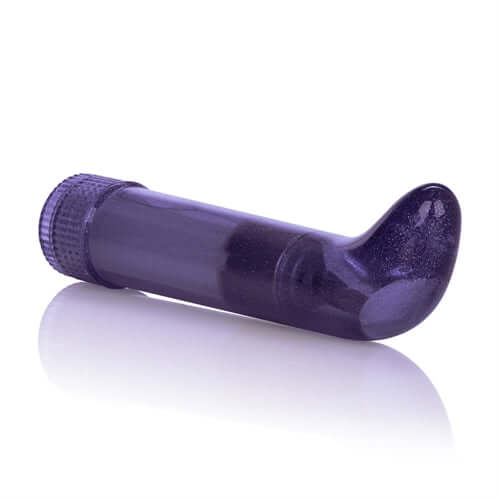 Shanes World Sparkle G Vibes Purple personal massager designed for targeted G-spot stimulation with a smooth, curved shape.