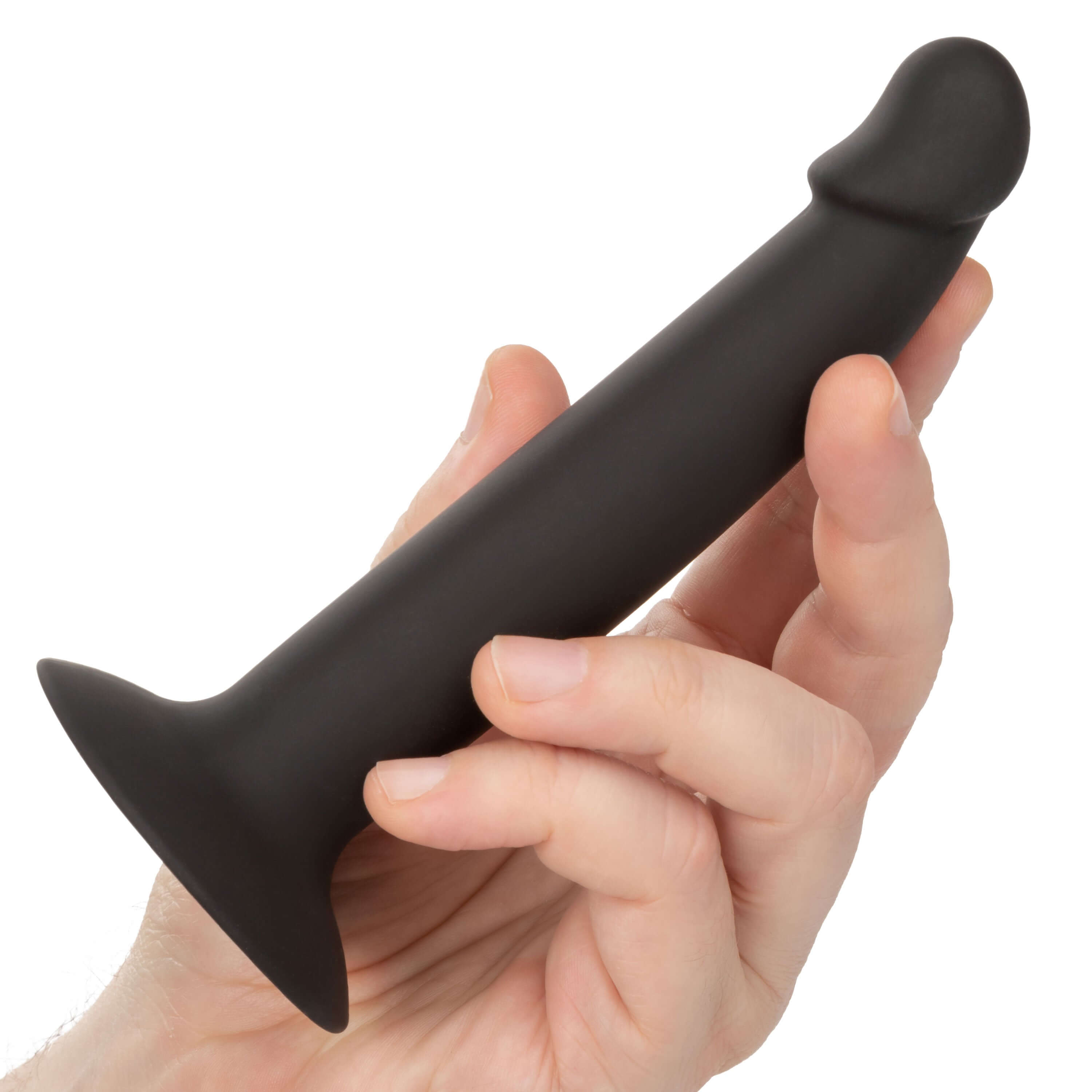 Silicone Slim Anal Stud - Black-5