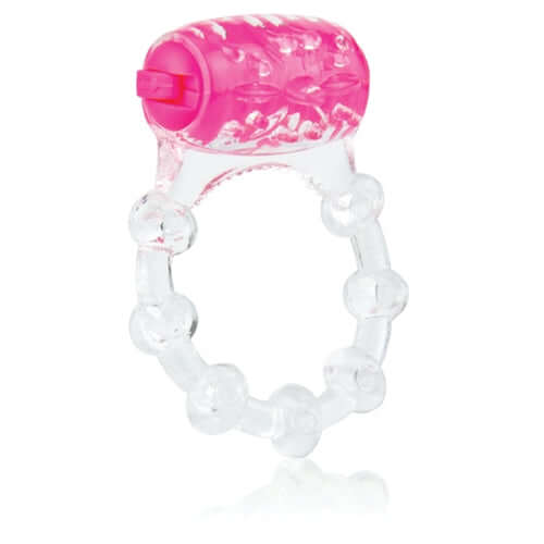 Colorpop Quickie Vibrating Ring Pink designed for couples' pleasure and mutual stimulation.