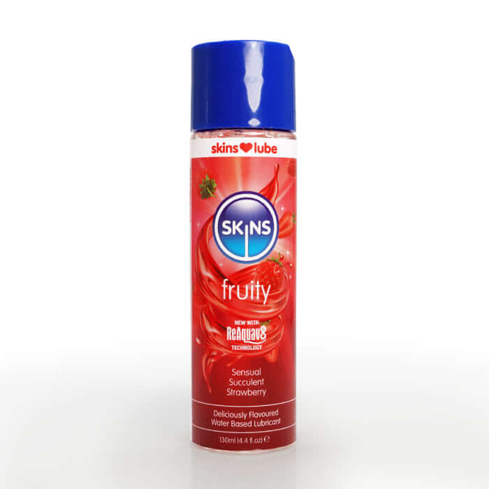 Skins Strawberry Water Based Lubricant 4.4oz-0