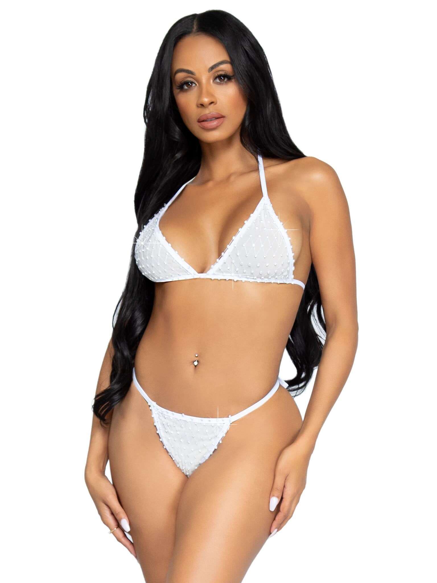 2 Pc Tempest Bikini Set - White- One Size-2