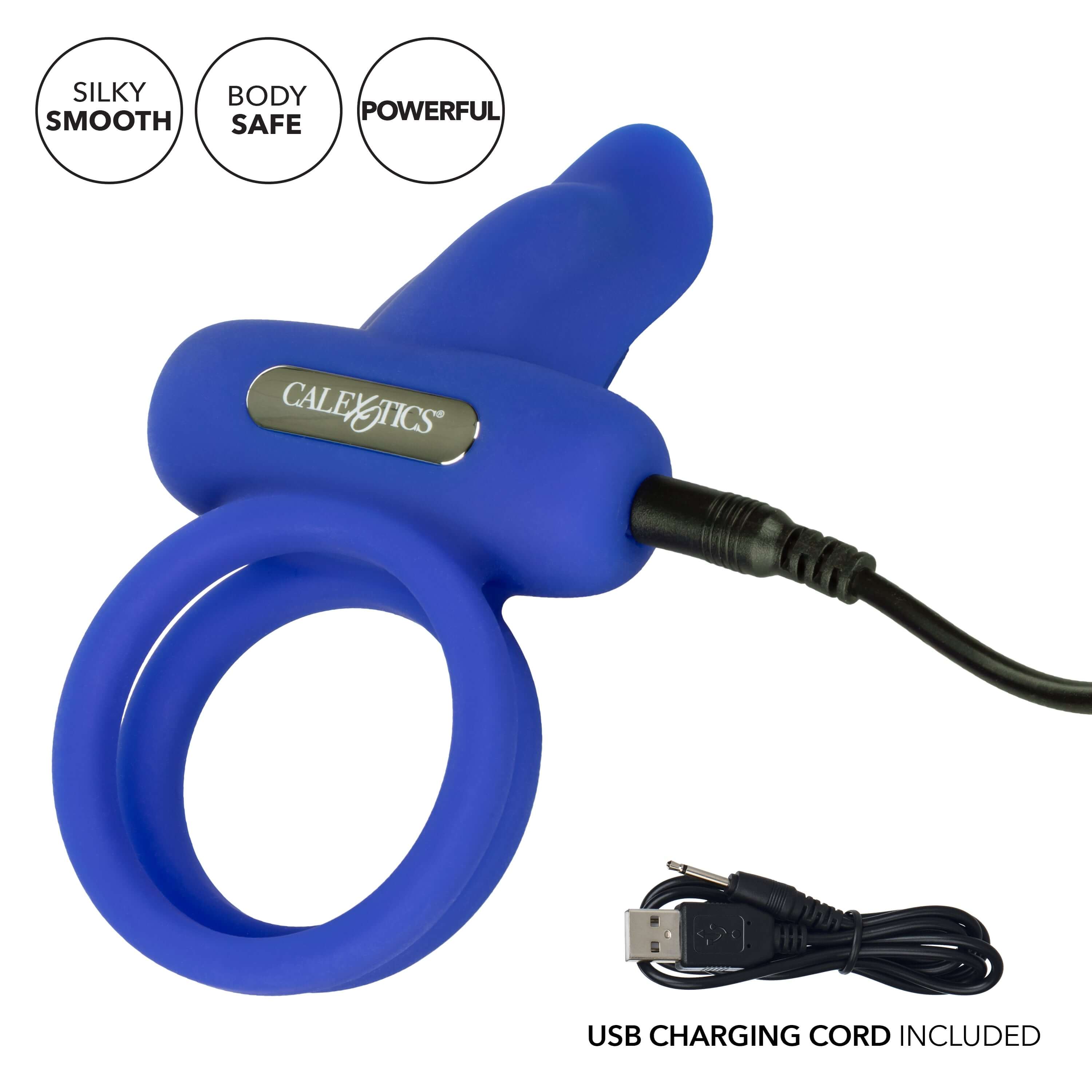 Silicone Rechargeable Dual Pleaser Enhancer-5
