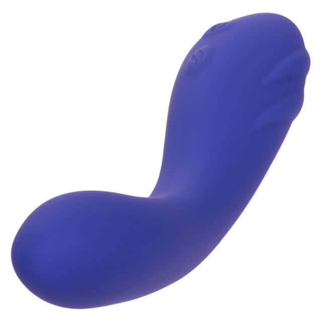 Calexotics Connect Warming Wand Massager Purple, app-enabled ergonomic device for customizable warming experience.