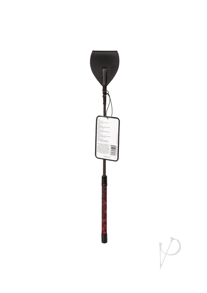 Scandal Wide Tip Crop Black, a stylish black crop with a wide tip and durable handle, perfect for versatile use.