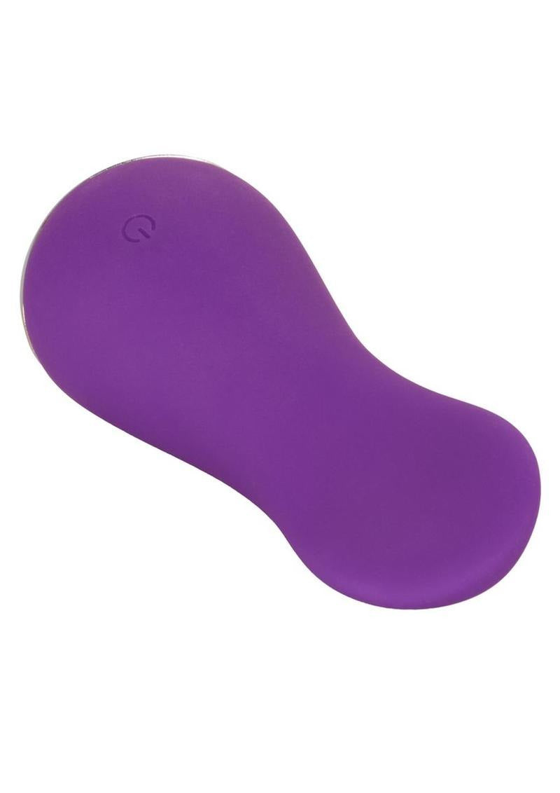 Slay Lover Silicone Rechargeable Massager Purple on a white background showcasing its sleek design and smooth exterior.