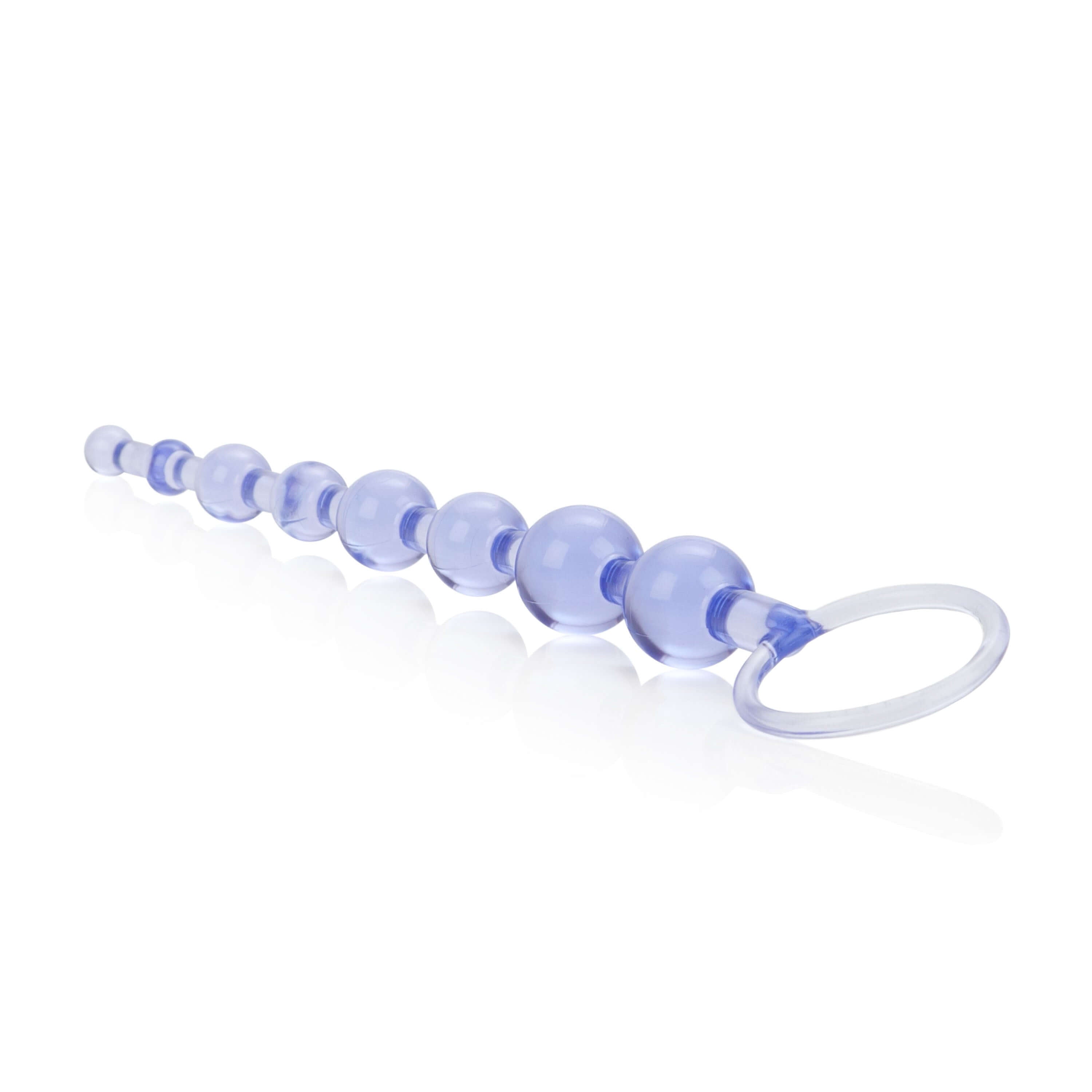 First Time Love Anal Beads Purple for beginners and experienced users, designed for gentle anal play exploration.