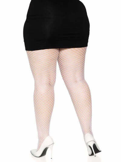 Industrial Net Pantyhose 1x 2x White-1
