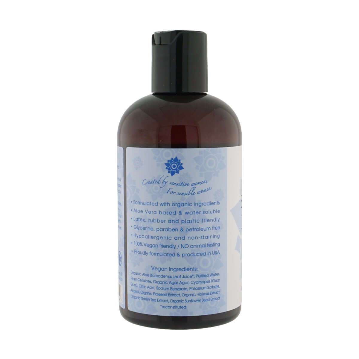 Sliquid Organics Natural Lubricant 8.5 Oz bottle with organic ingredients and aloe vera based formula.