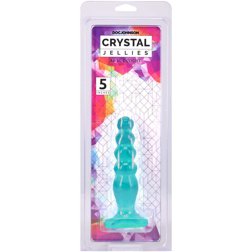 Crystal Jellies - Anal Delight - 5 Inch - Teal-1