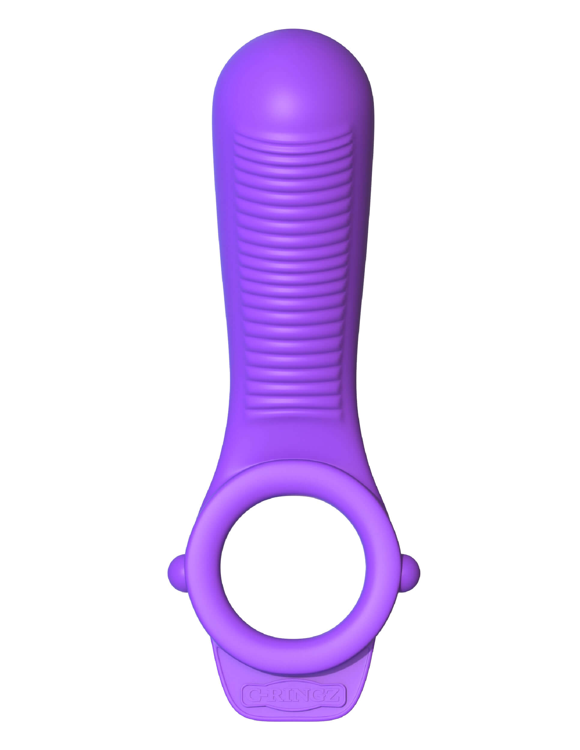 Fantasy C-Ringz Ride n Glide Couples Ring in purple, designed for targeted stimulation and comfort in couples play.