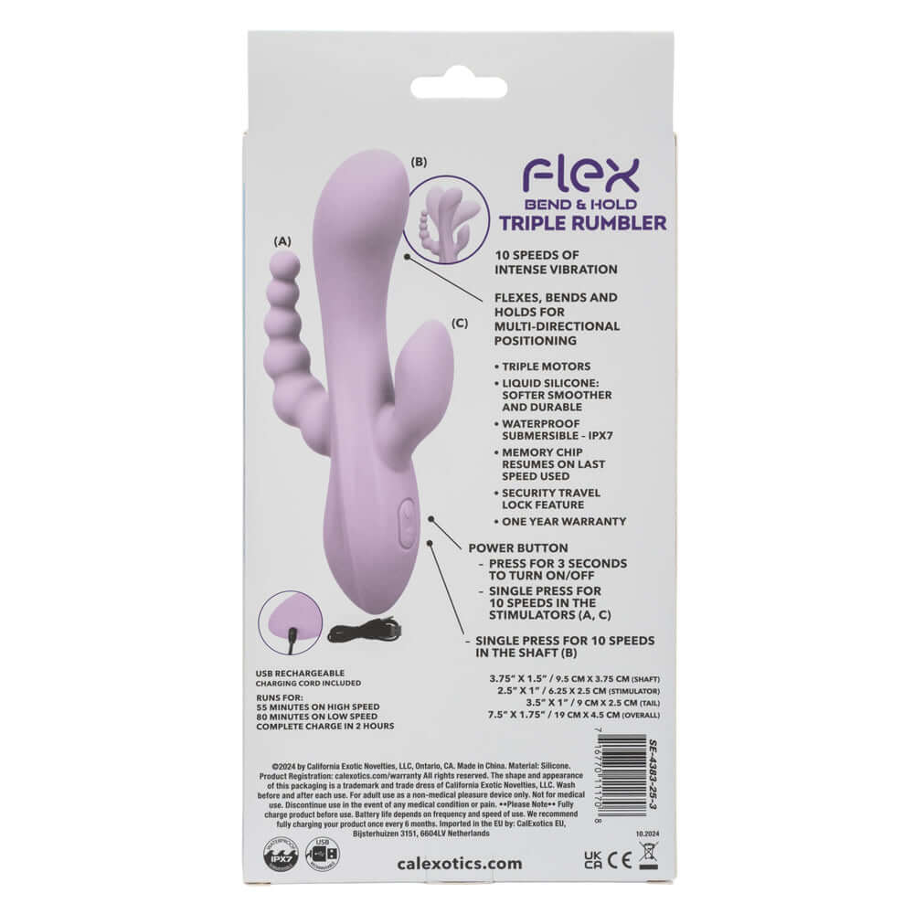 Flex Bend and Hold Triple Rumbler - Purple-2