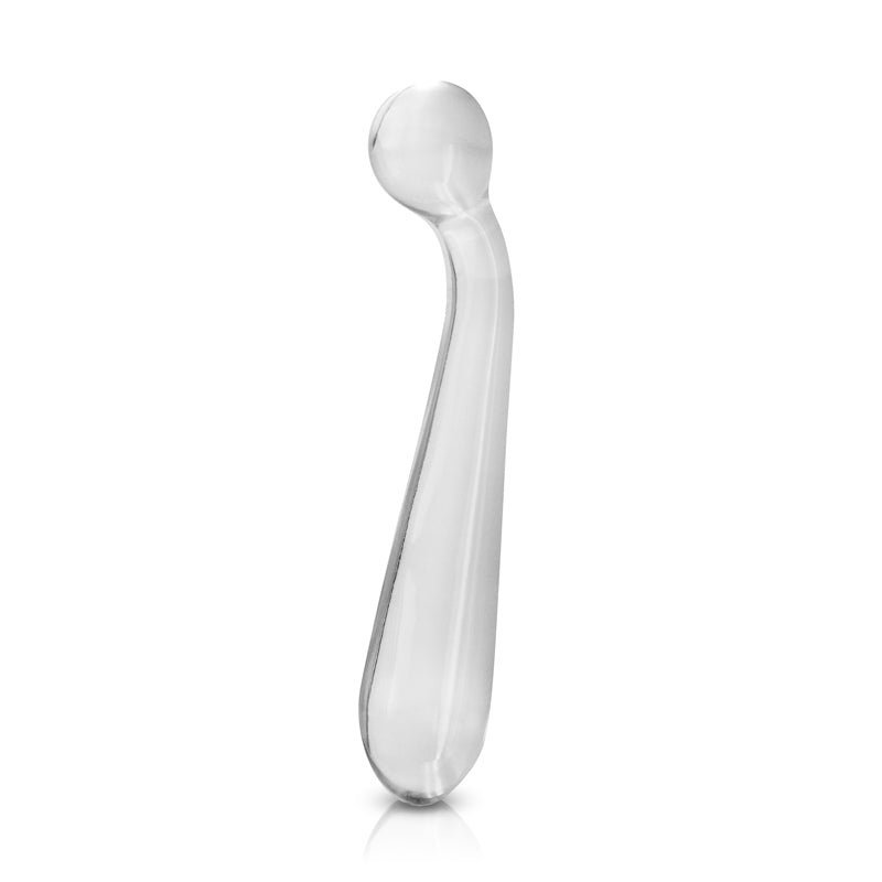 NS Novelties Crystal Glass G Spot Wand Clear in a sleek, transparent design for targeted internal pleasure.