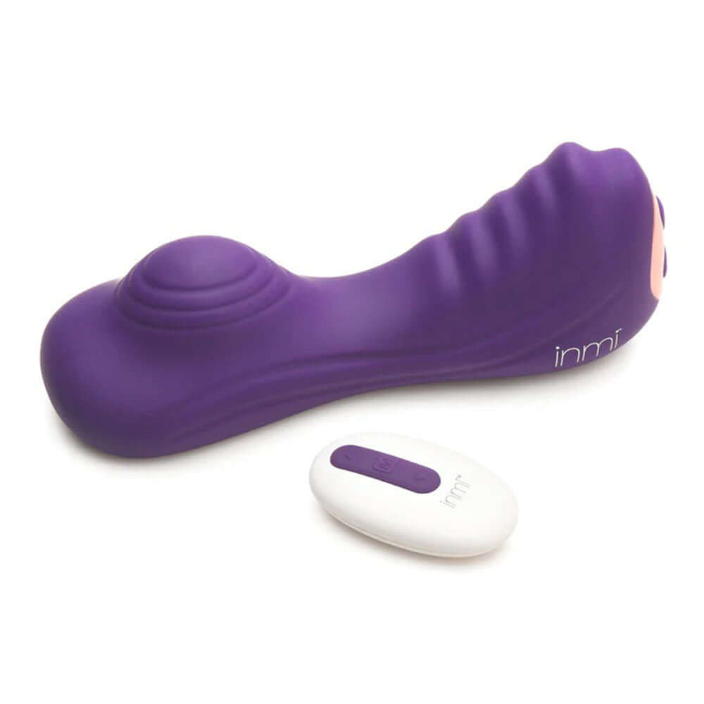 Vibrating Silicone Grinder Purple is a compact pleasure device designed for hands-free stimulation.