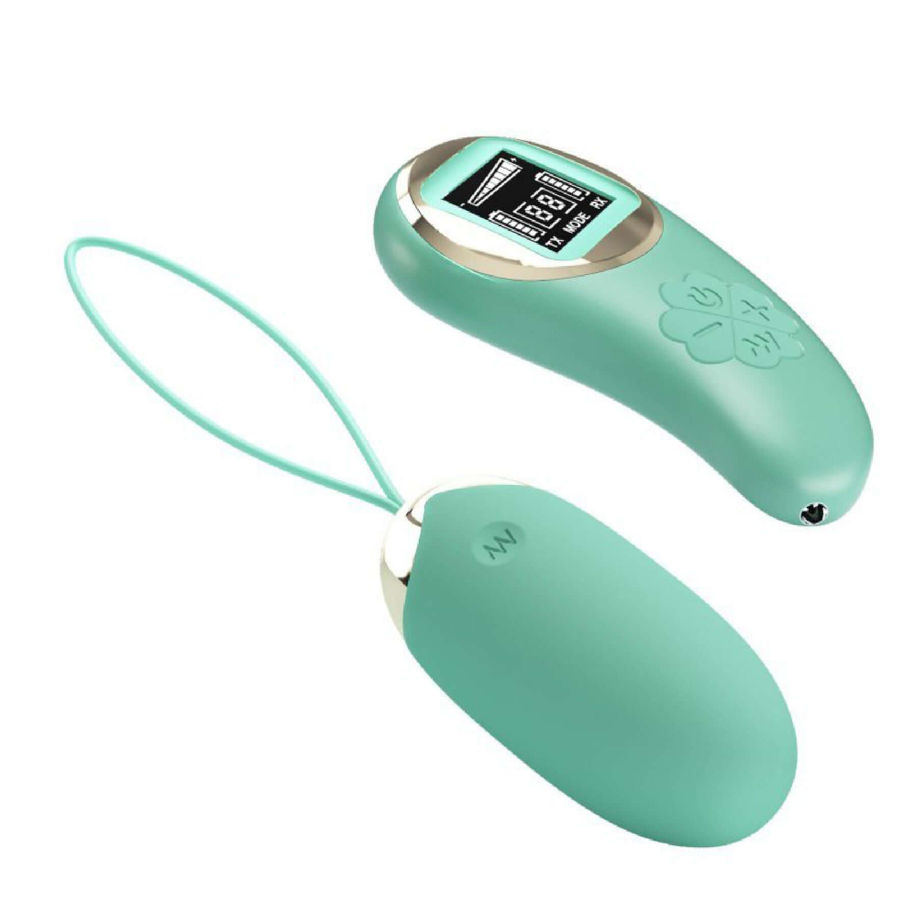Mina Vibrating Remote Control Egg in Turquoise with 10 Vibration Settings for Solo Play or Partner Exploration