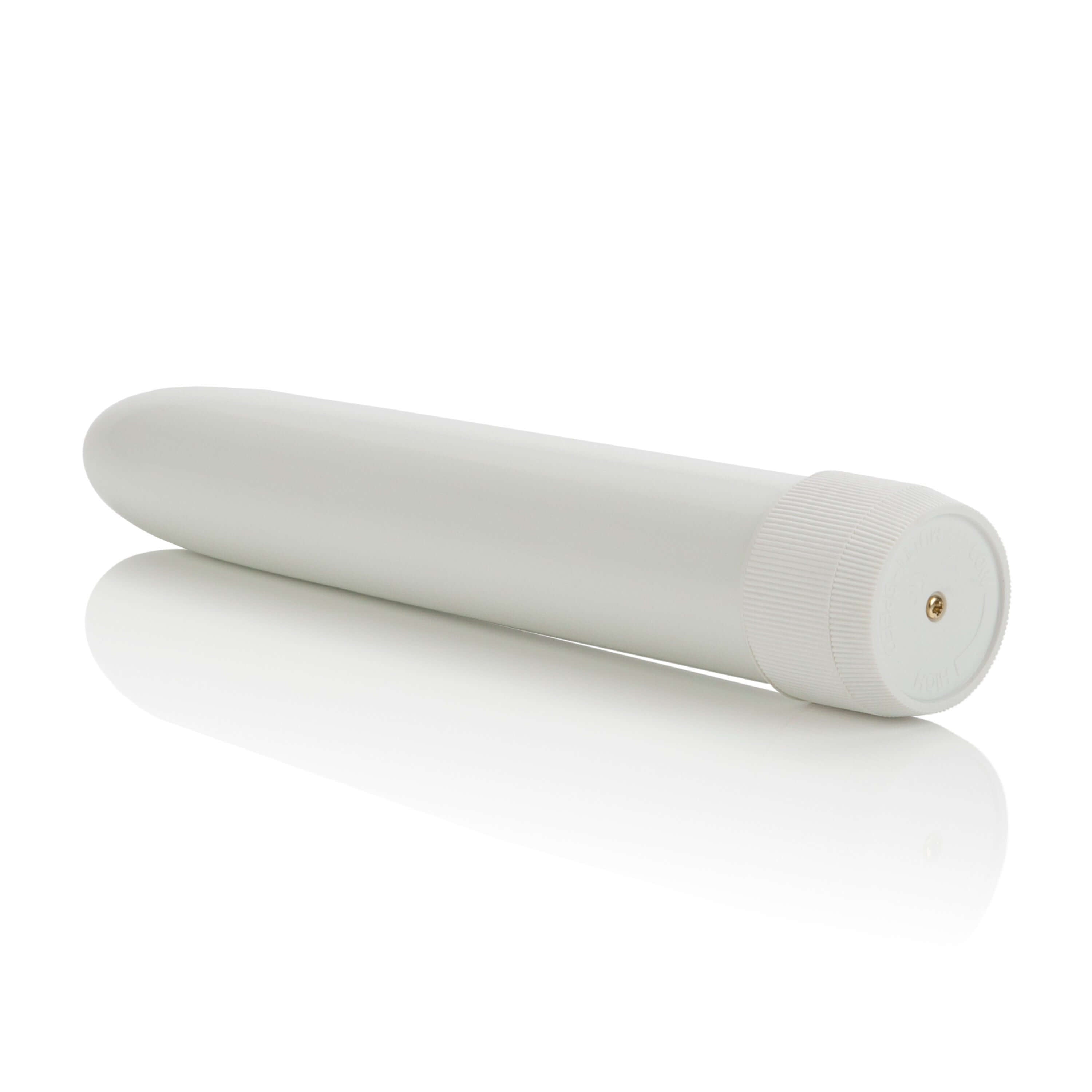 Classic Slender Power Plus Vibrator White showcasing its sleek slim design and powerful stimulation features.