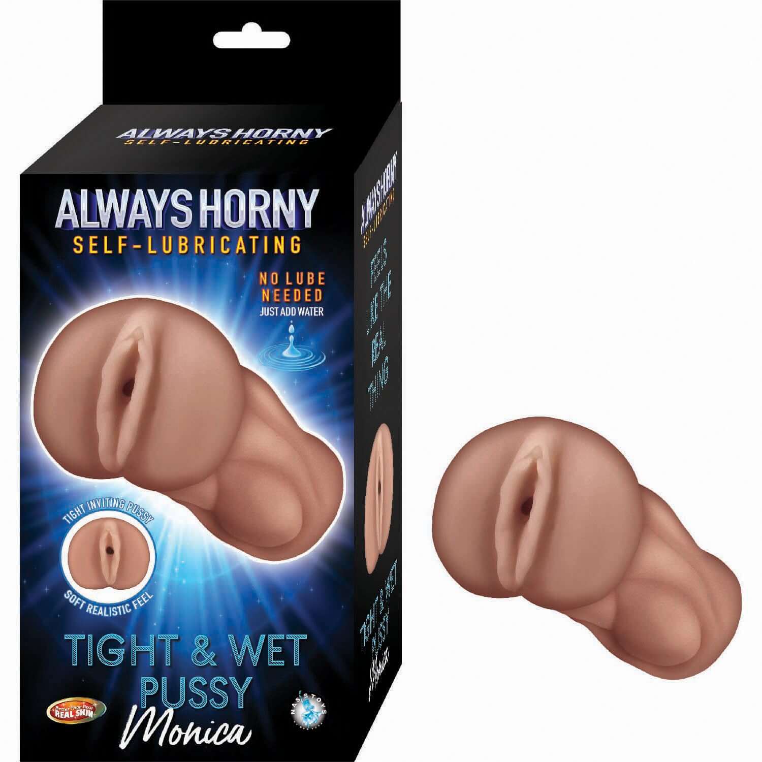 Always Horny Self-Lubricating Masturbator Monica - Brown-0