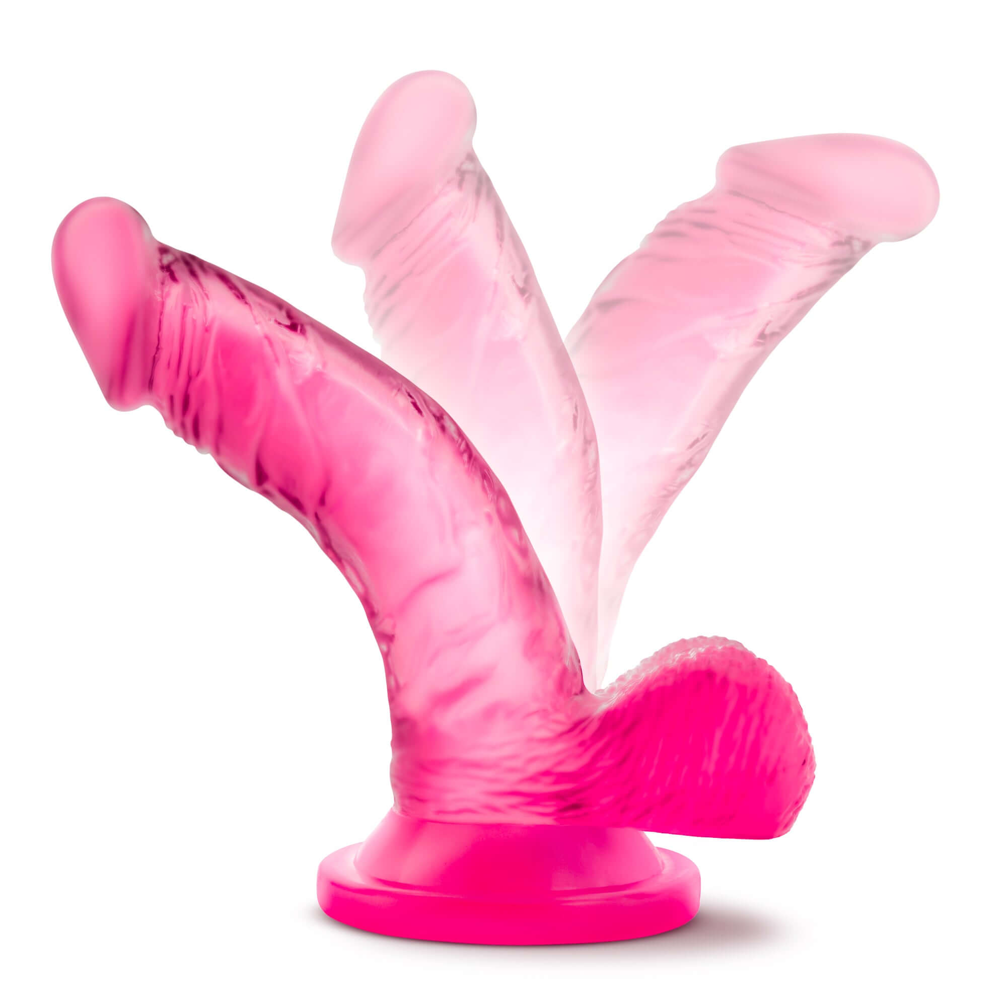 Naturally Yours - 4 Inch Mini Cock - Pink-5