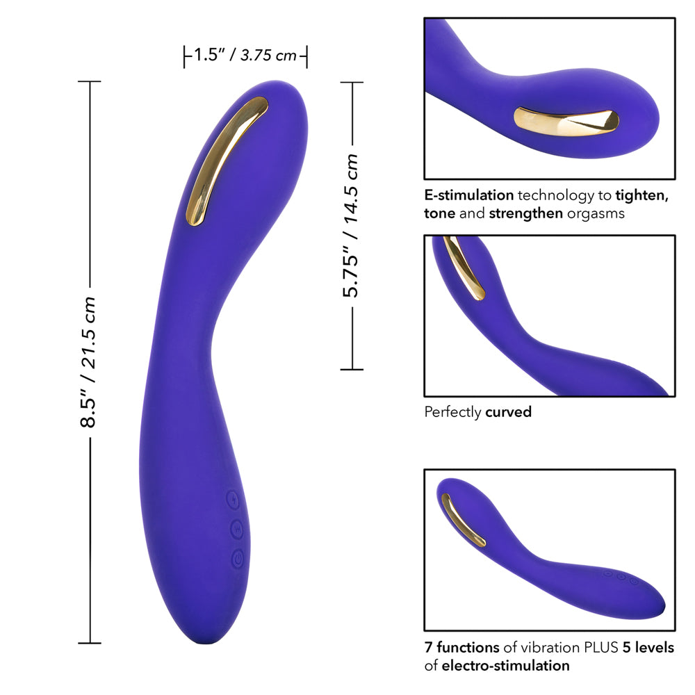 Impulse Intimate E-stimulator Wand with electro-stimulation and vibration features, designed for personalized pleasure.