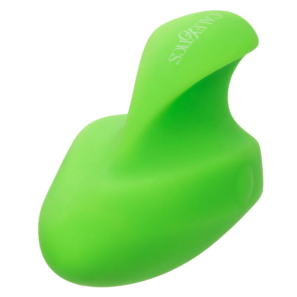 Neon Vibes The Ecstasy Vibe Mini Vibrator Green compact handheld massager by CalExotics