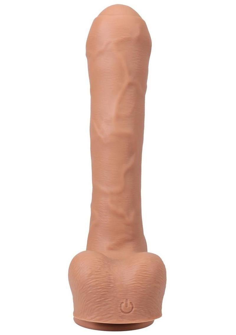 Fort Troff Uncut Thruster Mini Fuck Machine Dildo Tan, realistic design, premium silicone, thrusting massager.
