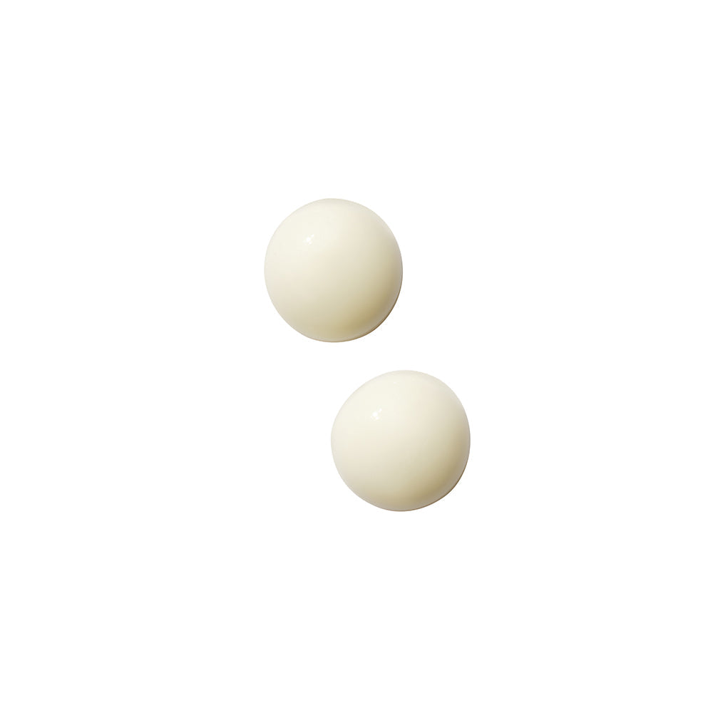 Dame Arousal Serum Peppermint & Cinnamon 1 Oz with two white spheres, promoting sensory pleasure.
