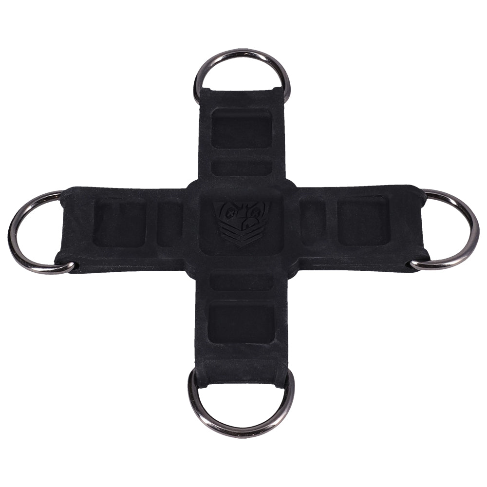 Fort Troff Tactical Hogtie Black - durable black restraint accessory with steel D-rings for secure positioning.