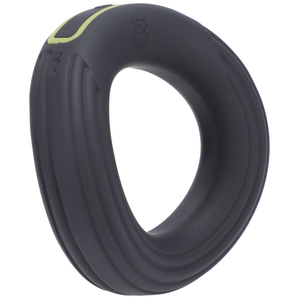 Fort Troff Rev Cock Throbber Black premium vibrating ring with ergonomic design and dual motors for stimulation.